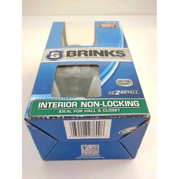 Brinks Interior Doorknob Non-locking 2115-109 Closet Locking Antique Brass New - Picture 2 of 12